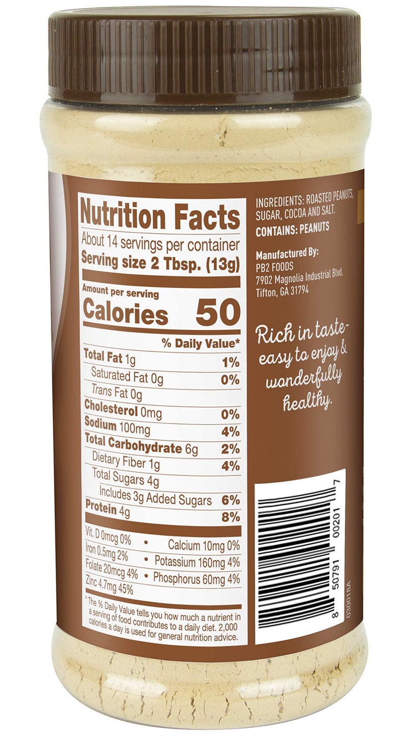 PB2 Powdered Peanut Butter (With Chocolate) 6.5 oz - Image 2