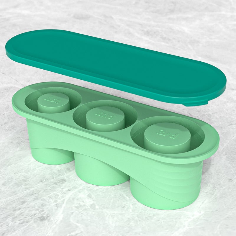 Stanley Silicone Ice Molds 20/30/40oz 3 grid-fluorescent green