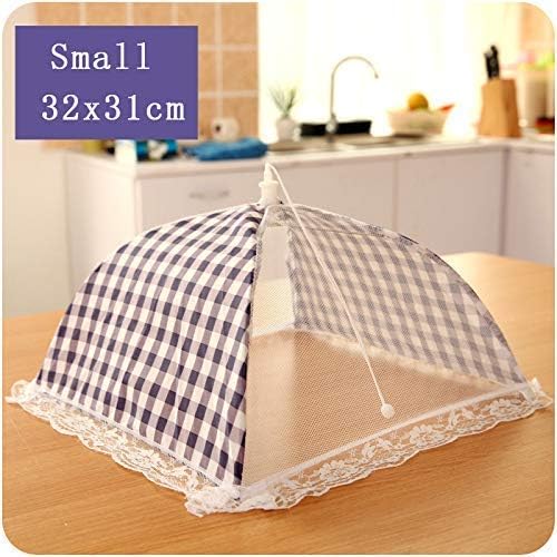 G K EXCLUSIVE G K EXCLUSIVE Foldable Umbrella Style Food Cover net Anti Fly Mosquito Mesh and Fabric Table Food Cover Kitchen Tool Random Color and Design Sent  - Image 2
