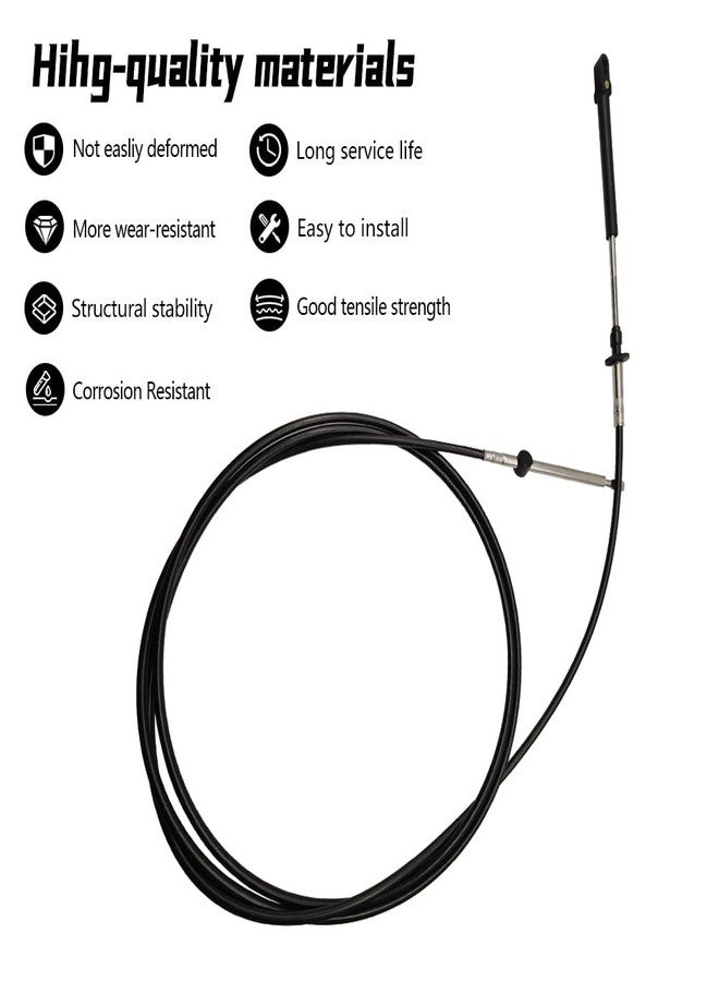QIEFOAD 173112 Throttle Shift Remote Control Cable Replace 0173112 12FT Fit for Johnson Fit for Evinrude Fit for BRP Outboard Marine Engine - Image 5
