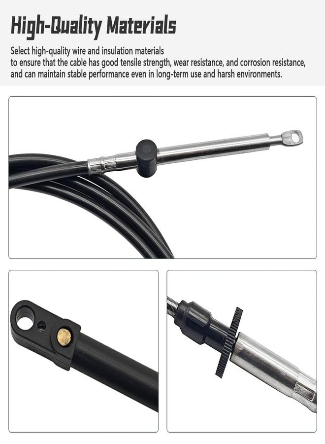 QIEFOAD 173112 Throttle Shift Remote Control Cable Replace 0173112 12FT Fit for Johnson Fit for Evinrude Fit for BRP Outboard Marine Engine - Image 3