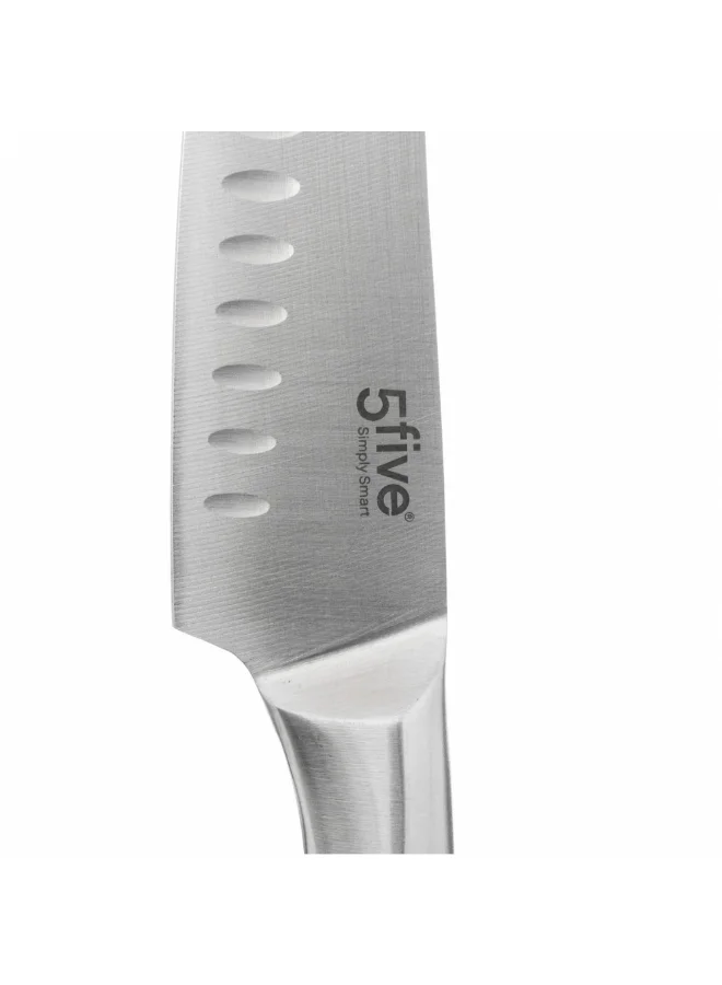 Five Simply Smart Forged Stainless Steel Precision Santoku Knife Silver 18 cm 120316