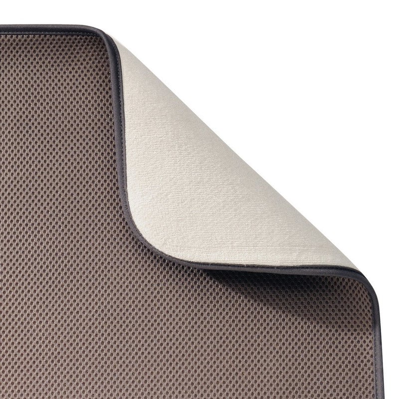 InterDesign iDesign Kitchen Drying Mat â€“ iDry Collection â€“ Mocha/Ivory - Image 4
