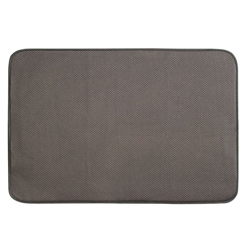 InterDesign iDesign Kitchen Drying Mat â€“ iDry Collection â€“ Mocha/Ivory - Image 1