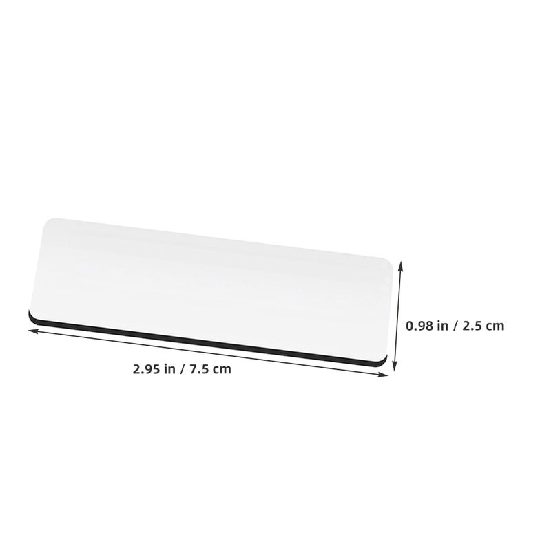 3pcs Diy Blank Name Badges With Clips Unpainted Blank Tags Lightweight Brooch Pin Name Tags Wear-Resistant For Conferences Exhibitions - Image 3