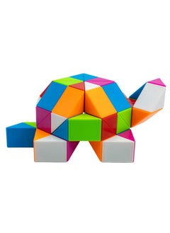 Cubelelo Magic Snake Rainbow Puzzle Cube (60 Wedges) | Twist And Turn Shape Creation Fun Game For Kids Boys Girls And Adults | Multicolor Brain Teaser Stress Buster Toy | For Ages 3 Years And Above  - Image 1