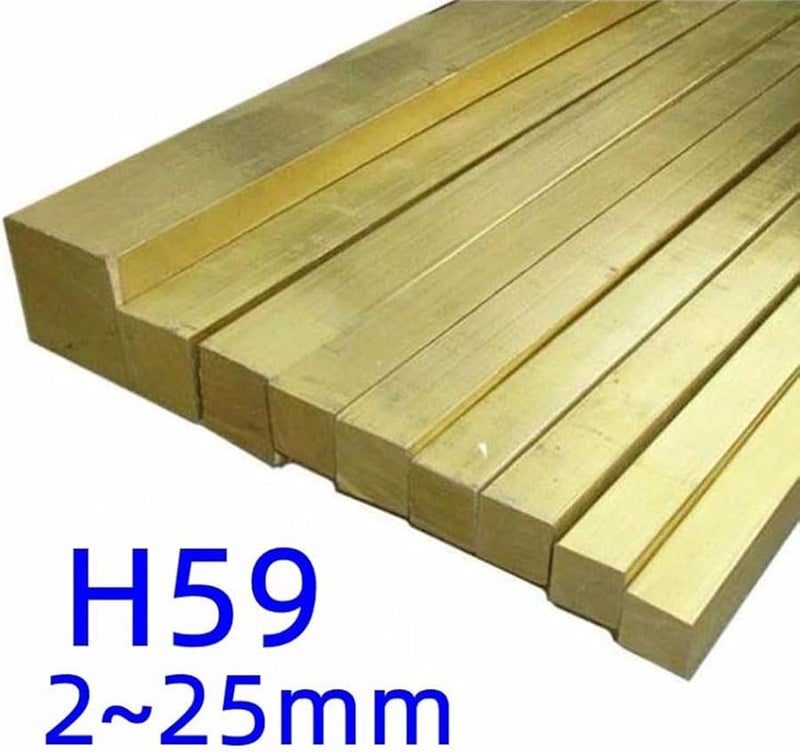 Solid Brass Square Bar Rod 8x8x490mm 1 Piece Thin Solid Brass Stick - Image 3