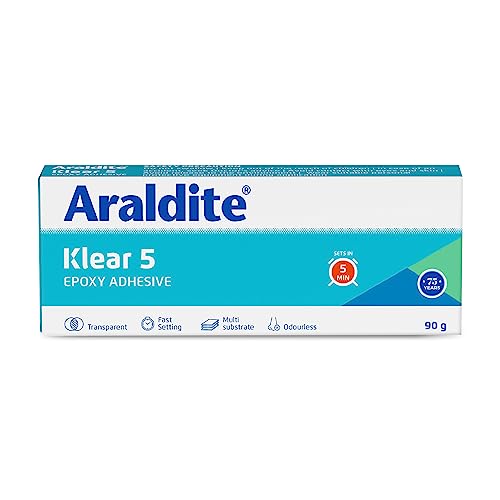 Araldite Klear Resin & Hardener Epoxy Adhesive (16.51 cms X 6.6 cms X 2.54 cms, Transparent) - Image 1