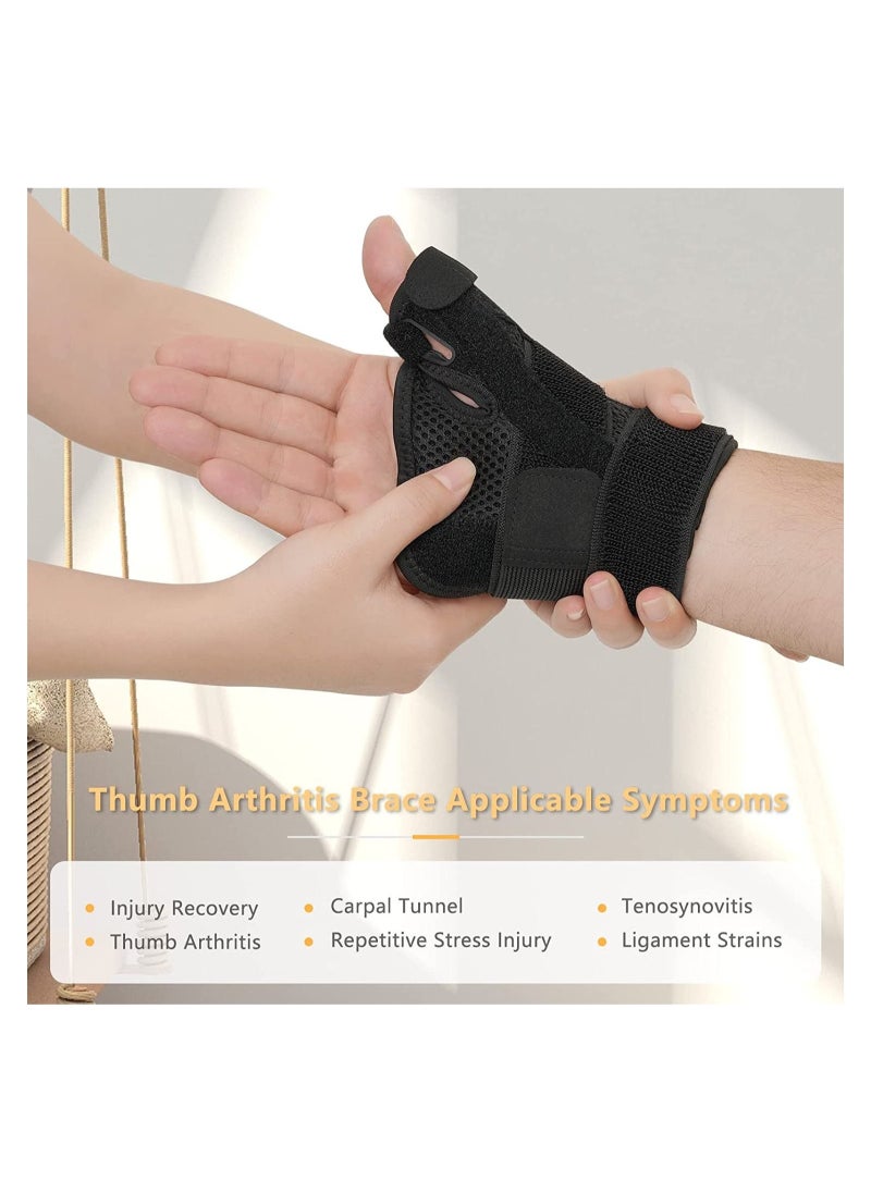 Captaintech Thumb Arthritis Brace Wrist Strap Joint Thumb Spica Splint for Pain Relief Arthritis Tendonitis Sprains Strains Carpal Tunnel Trigger Thumb Immobilize  - Image 5