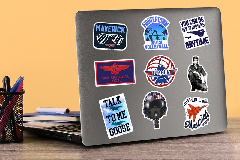 GRAPHICS & MORE Top Gun 50ct Die Cut Vinyl Stickers Variety Pack â€“ Military Aviation & Fighter Jet Decals for Laptop, Water Bottle, Scrapbooking, Tablet, Indoor & Outdoor Use - Image 5