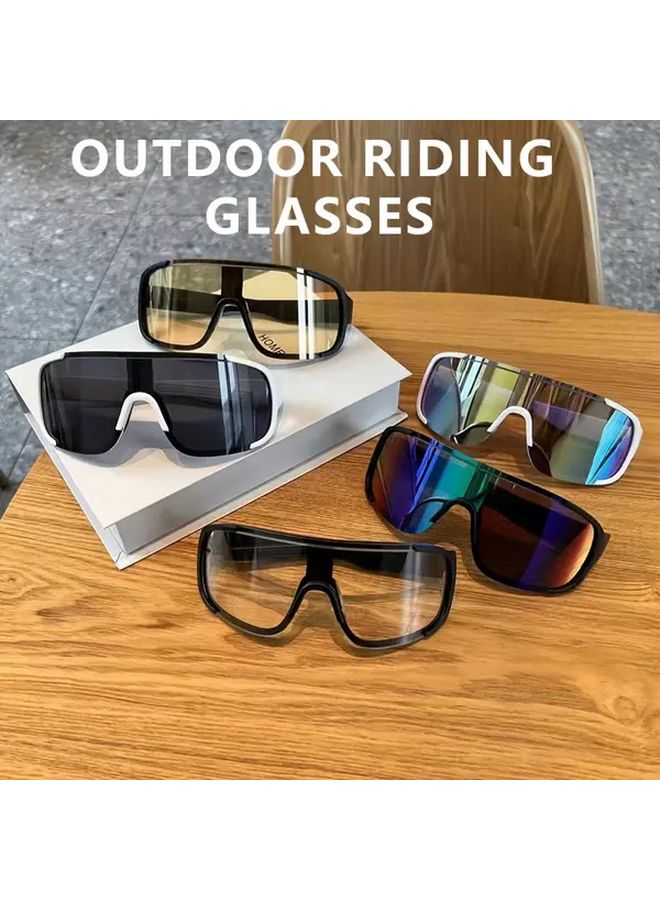 Black Frame Gray Lens Unisex Outdoor Sports Glasses For Hiking Skiing Cycling - Image 2