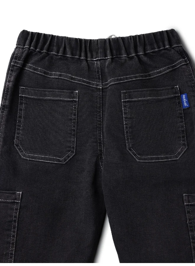 Nautinati Boys’ Denim Jeans| Animal and Car Badge |Jeans for 1-5 Years