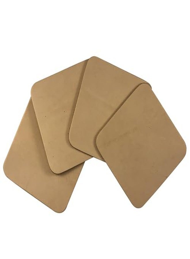 Zelikovitz Leather Coasters 4" (102mm)- 4 or 25 Packs Unfinished (25 pk) - Image 3