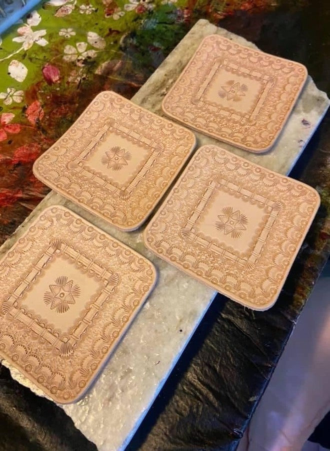 Zelikovitz Leather Coasters 4" (102mm)- 4 or 25 Packs Unfinished (25 pk) - Image 4