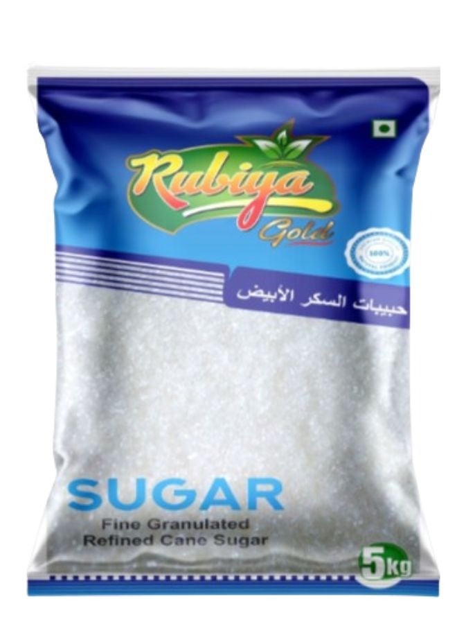RUBIYA GOLD Fine Granuled Refined Cane Sugar 5kg  - Image 1