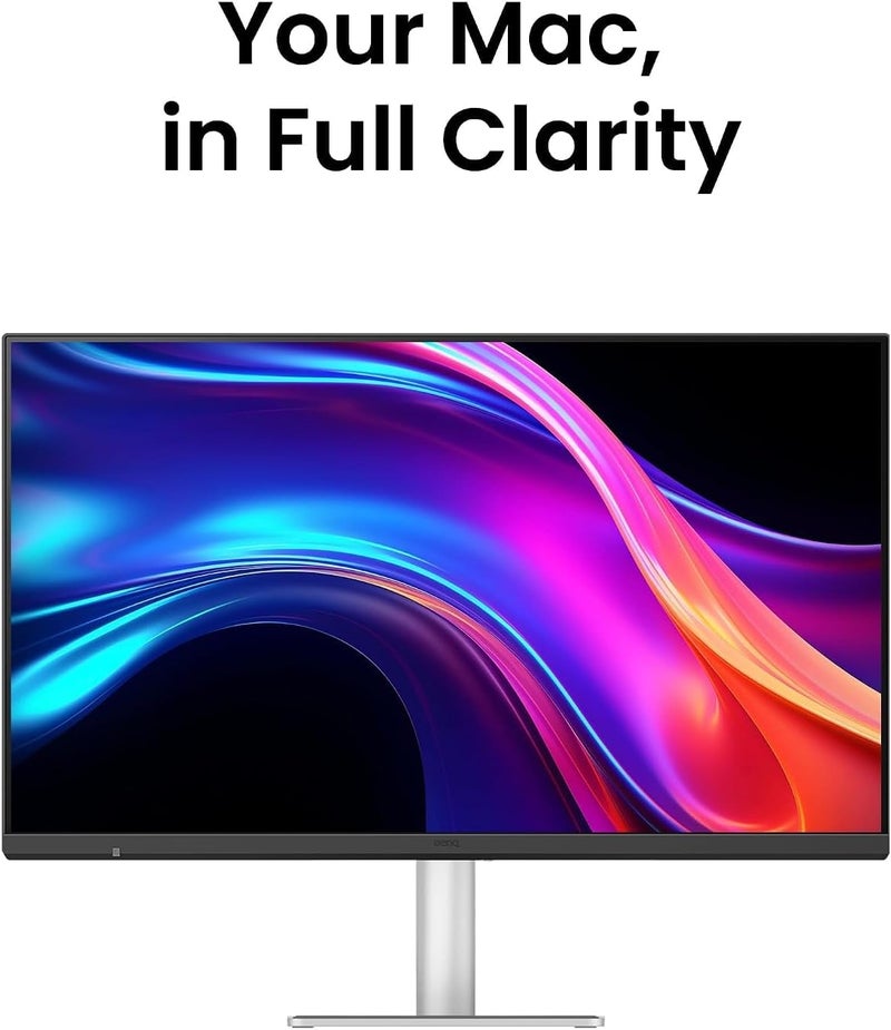 BenQ MA320UG 32” 4K 120Hz Nano Gloss Monitor for Mac  Thunderbolt 4 96W/15W, Mac Color, Daisy Chain, KVM, Brightness & Volume Control on Mac, Height & Tilt Adjustment silver - Image 5