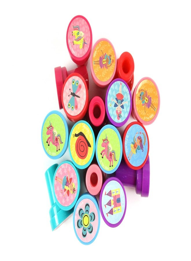 TINYMILLS 24 Pcs Magical Fairies Assorted Stamps for Kids Self Ink Stamps (12 Different Designs) Fairies Party Favors, Fairies Goody Bag Fillers, Carnival Gifts, Pinata Filler, Classroom Rewards - Image 4