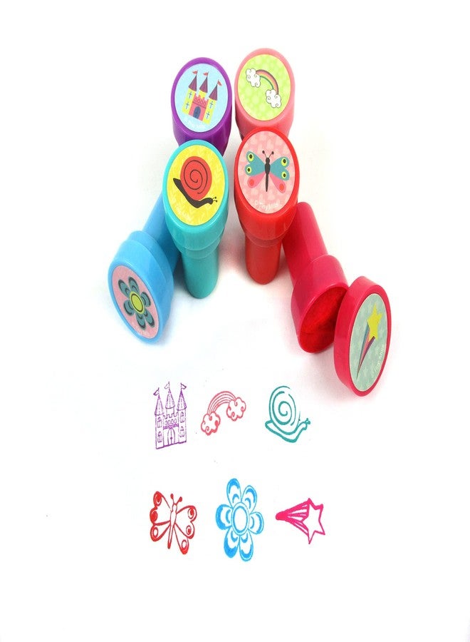 TINYMILLS 24 Pcs Magical Fairies Assorted Stamps for Kids Self Ink Stamps (12 Different Designs) Fairies Party Favors, Fairies Goody Bag Fillers, Carnival Gifts, Pinata Filler, Classroom Rewards - Image 3