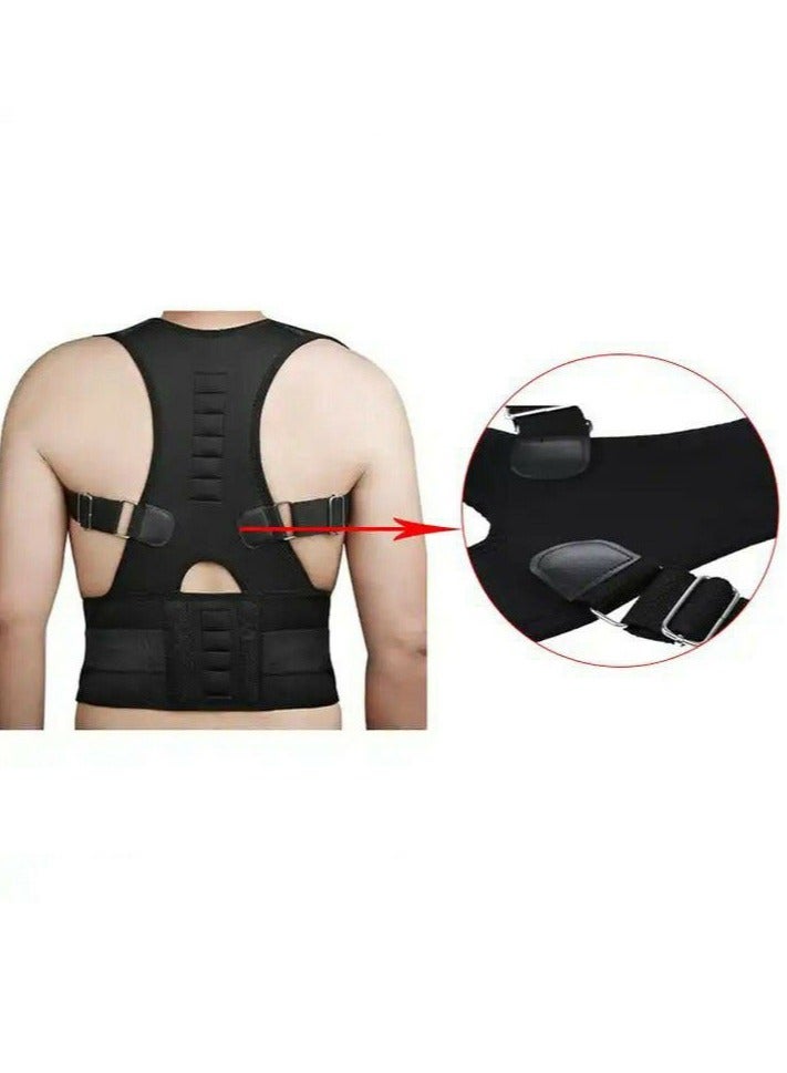 شو وو حزام الظهر لتصحيح الوضع واستقامة الكتفين مصنوع من مادة قوية وقابلة للتنفس ومريحة للارتداء - مقاس كبير (L) - Image 3