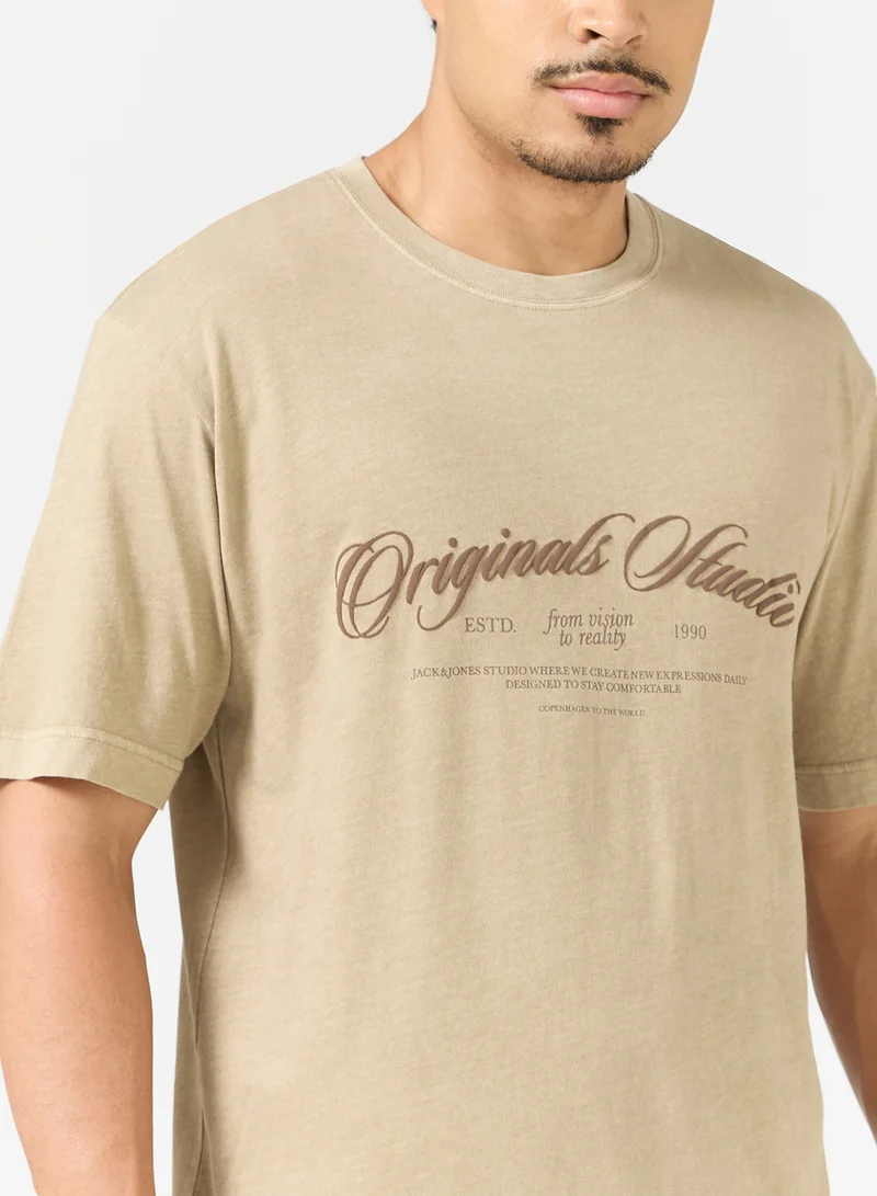 JACK & JONES Graphic Crew Neck T-Shirt