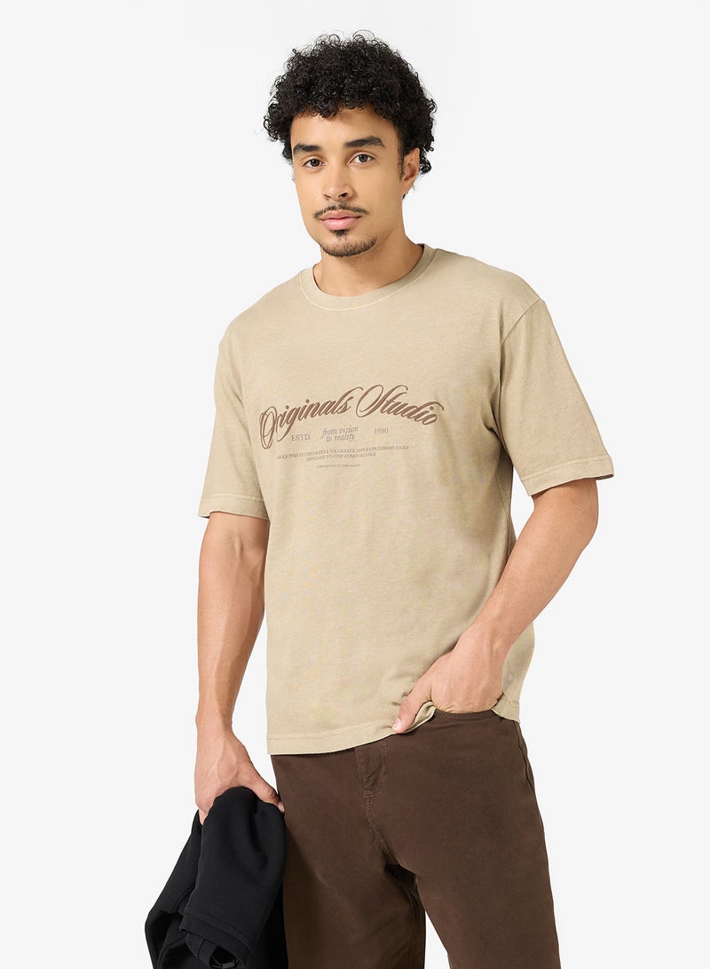 JACK & JONES Graphic Crew Neck T-Shirt - Image 1