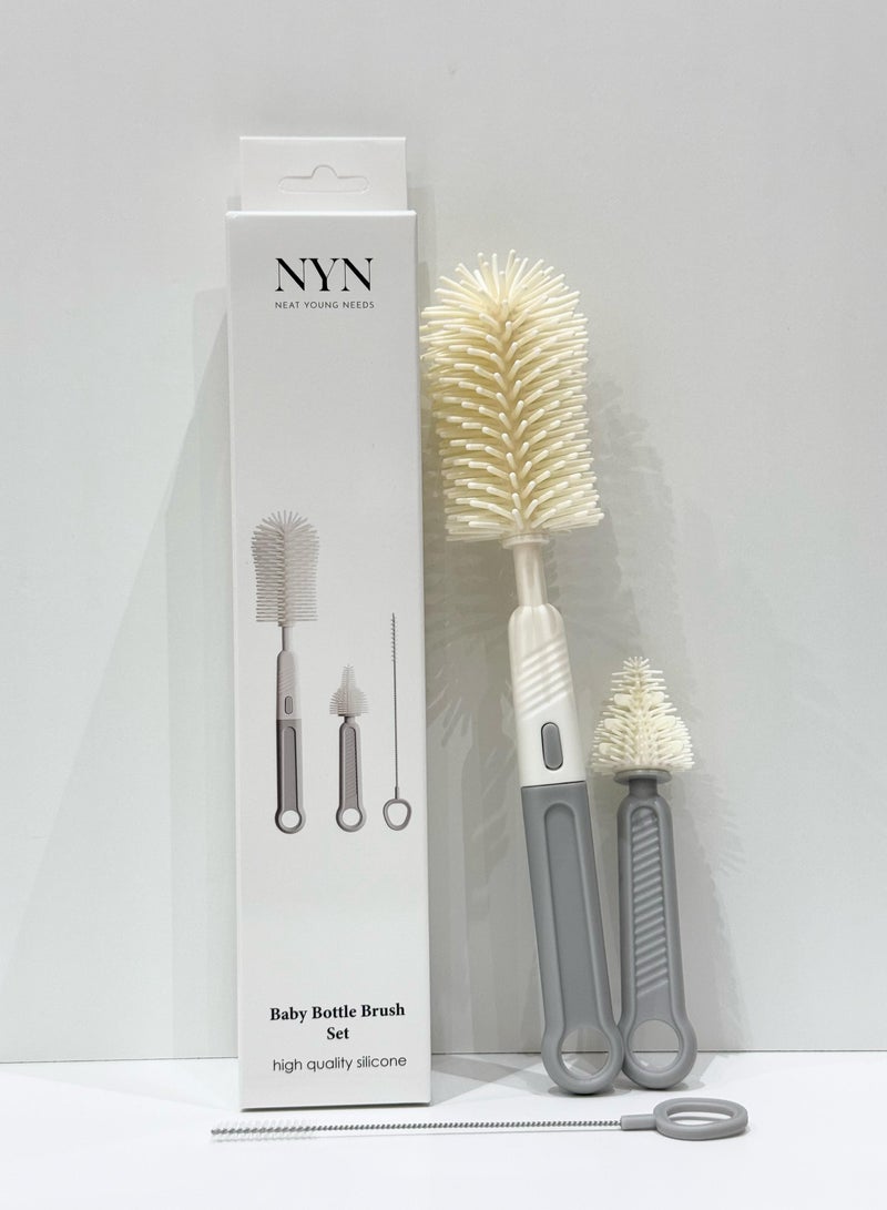 NEAT YOUNG NEEDS NYN Baby Bottle Silicone Brush Set - Image 2