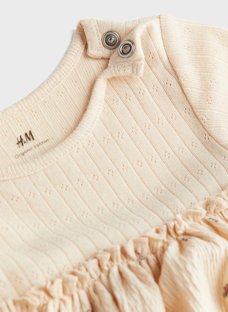 H&M Infant Printed Bodysuit Midi Dress  - Image 2