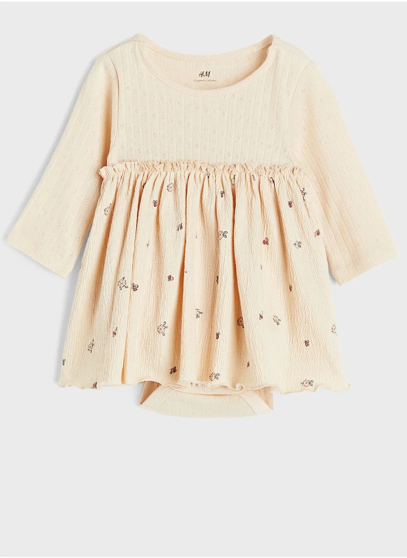 H&M Infant Printed Bodysuit Midi Dress