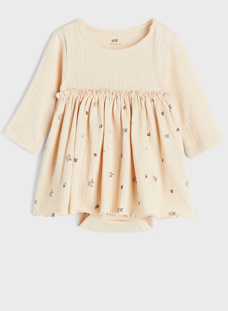 H&M Infant Printed Bodysuit Midi Dress  - Image 1