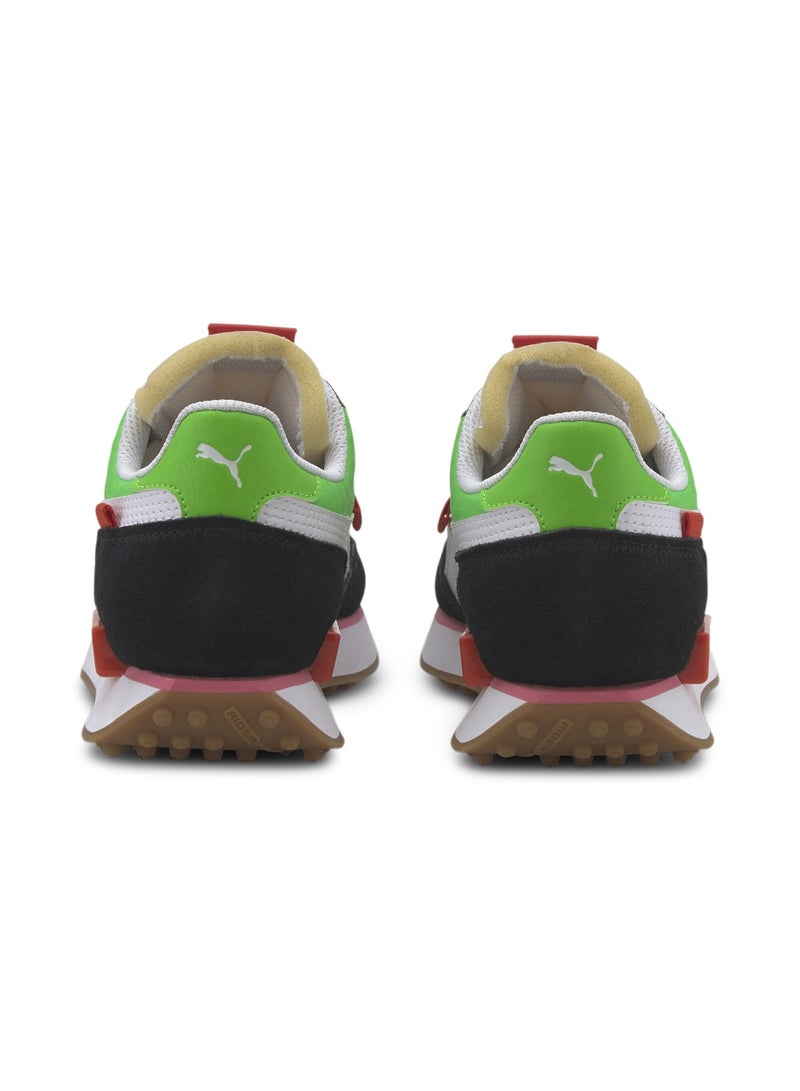 PUMA Future Rider Play On Youth Unisex Black Trainers  - Image 3
