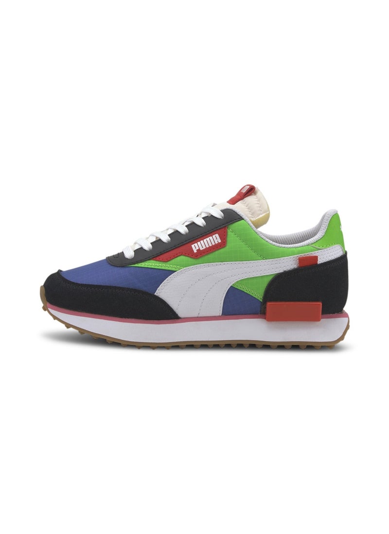 PUMA Future Rider Play On Youth Unisex Black Trainers  - Image 1