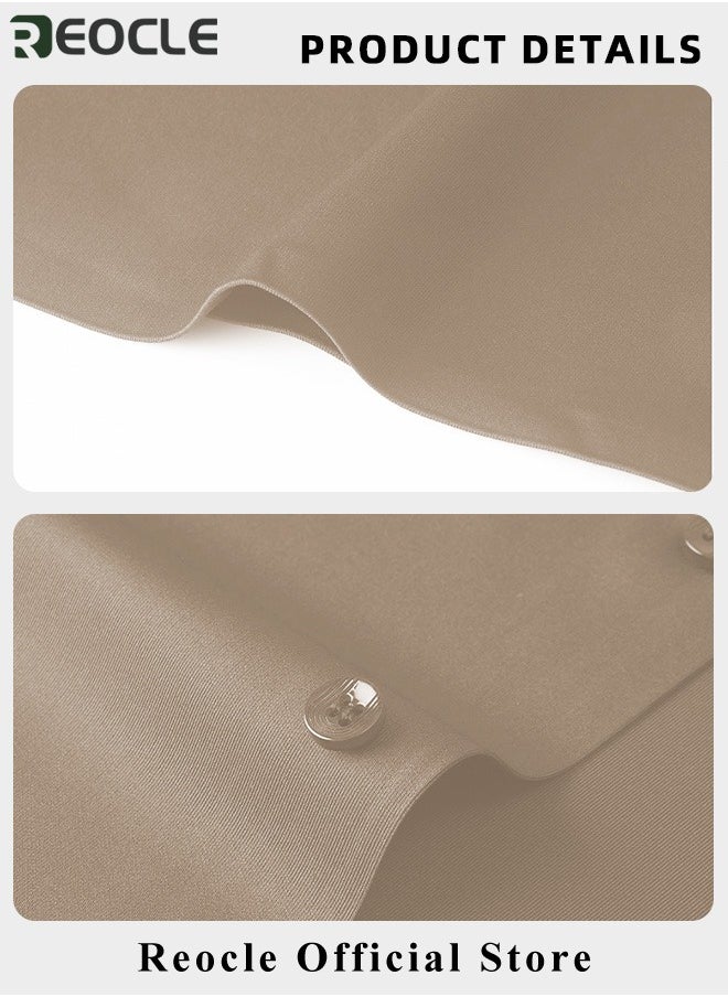 REOCLE - Men's Business Slim Fit Shirt Official Long Sleeve Stretch Dress Shirt Wrinkle-Free Regular Fit Button Down Shirts - Image 1
