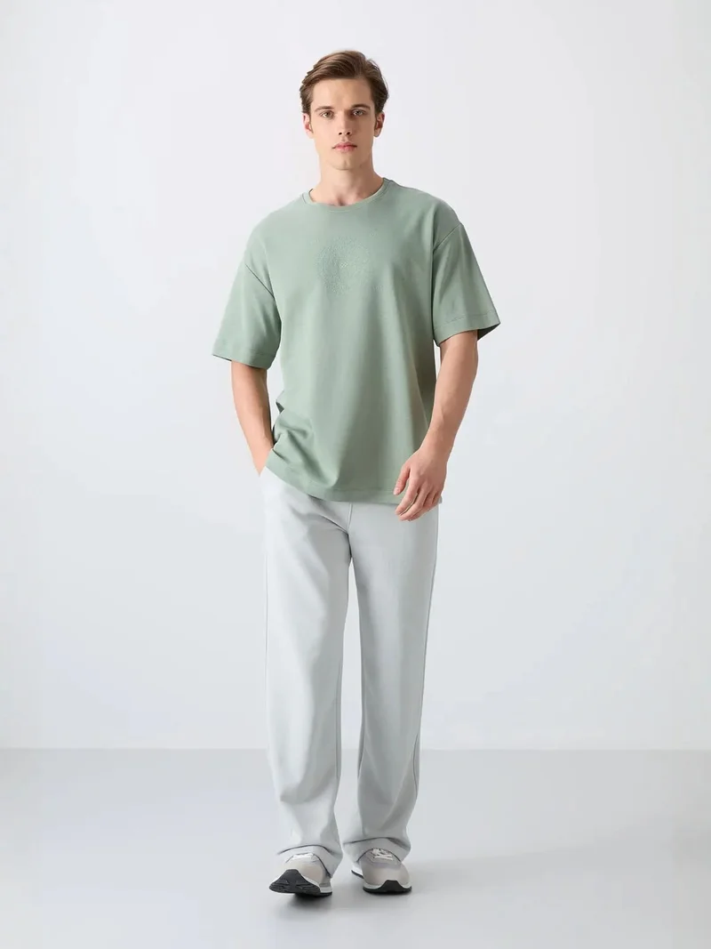 تومي لايف TOMMY Oversized Cotton-Blend Crew Neck T-Shirt