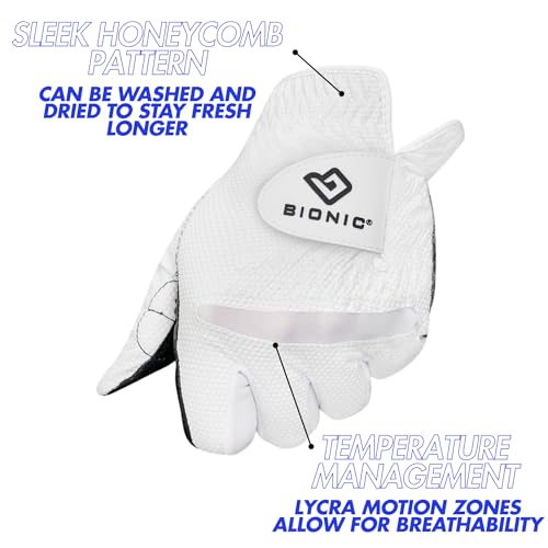 Bionic Men's RelaxGrip 2.0 Golf Glove, 2.0, Left Hand, Medium/Large - Image 3