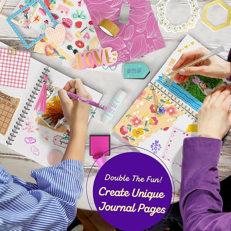 ONE TO FOUR DIY Journal Kit for Girls, Scrapbook and Stationary Set, Gifts for Girls - Image 3