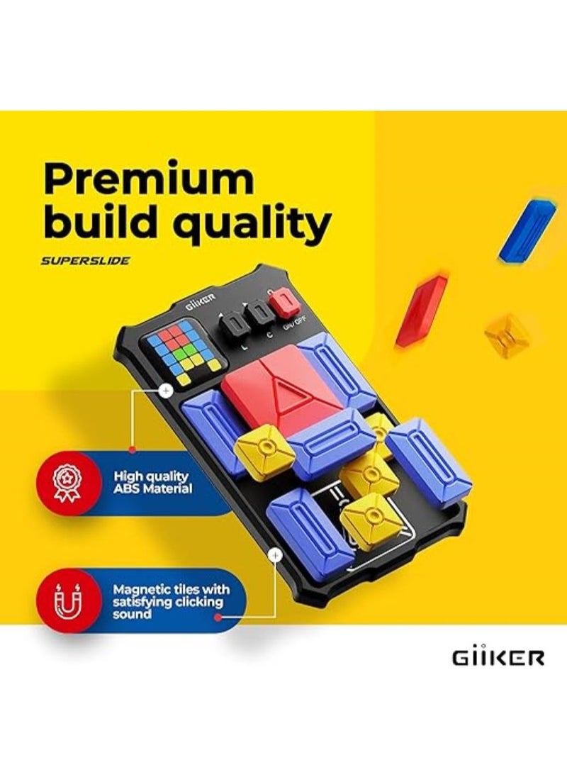 Giiker - GiiKER Super Slide Brain Games International Version,500+Level IQ Puzzles,Handheld games Educational Toys,Perfect For Relaxing Stress Relief,Leisure Travel Fun Toys, A Gift For Kids At All Ages. - Image 1