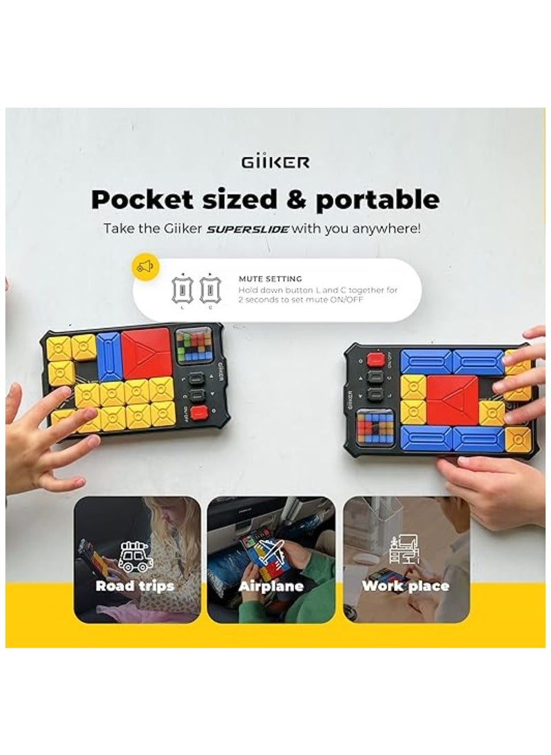Giiker - GiiKER Super Slide Brain Games International Version,500+Level IQ Puzzles,Handheld games Educational Toys,Perfect For Relaxing Stress Relief,Leisure Travel Fun Toys, A Gift For Kids At All Ages. - Image 1