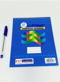 BLue Large Notepad + Pen