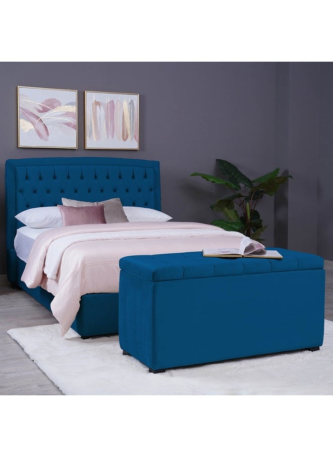 Pan Home Emirates Gigastorage Bench-Velvet~Blue  - Image 5