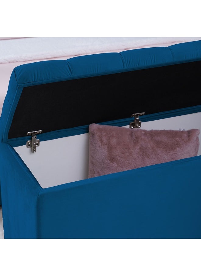 Pan Home Emirates Gigastorage Bench-Velvet~Blue  - Image 2