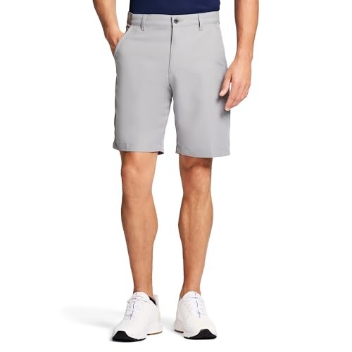 IZOD شورت جولف كلاسيكي للرجال من IZOD بطول 9.5 إنش، 42، نيكل - Image 1