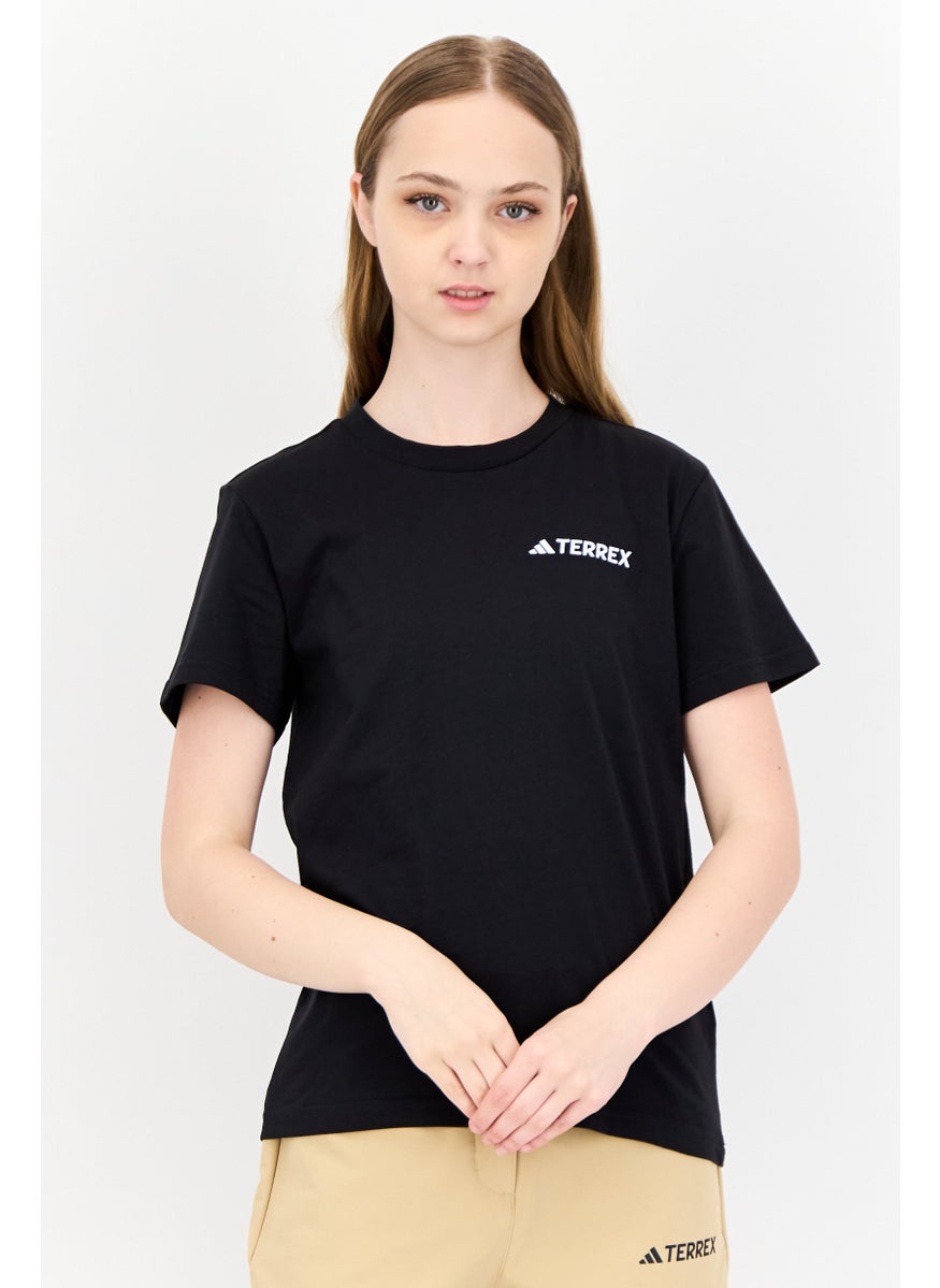 Adidas - Adidas X Terrex Women Sportswear Fir Short Sleeve Outdoor Tops, Black - Image 1