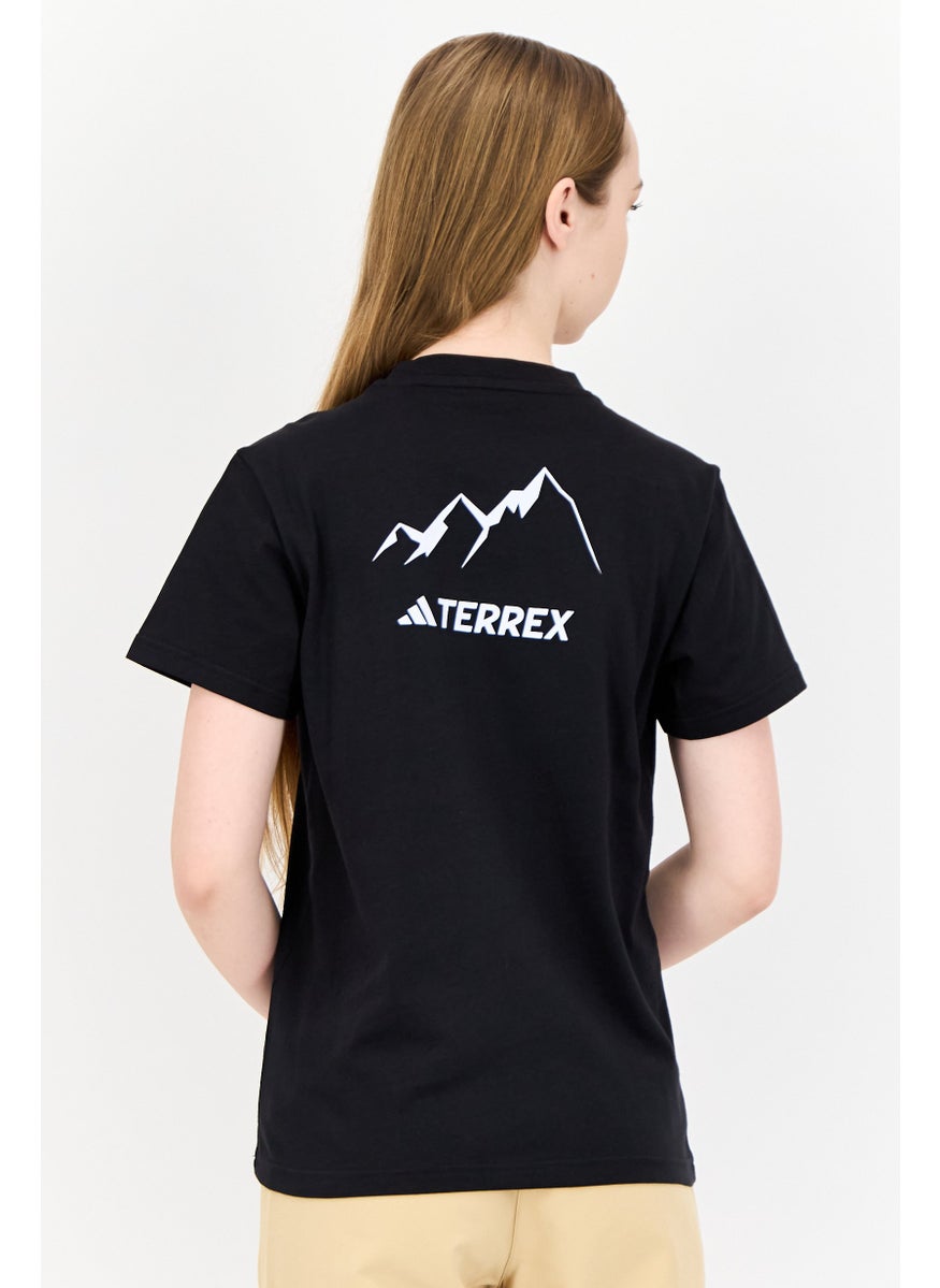 Adidas - Adidas X Terrex Women Sportswear Fir Short Sleeve Outdoor Tops, Black - Image 1