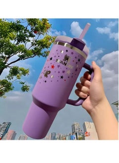 Olivia Rodrigo X Limited Edition Stanley Cup 40oz Quencher H2.0 Flowstate Tumbler – Premium Stainless Steel Vacuum Insulated Travel Mug with Leakproof FlowState™ Lid & Reusable Straw – Cold for 24H, Hot for 7H – Ideal for Water, Iced Tea, Coffee & Smoothies – Iconic Gift Idea for Fans & Trendsetters
