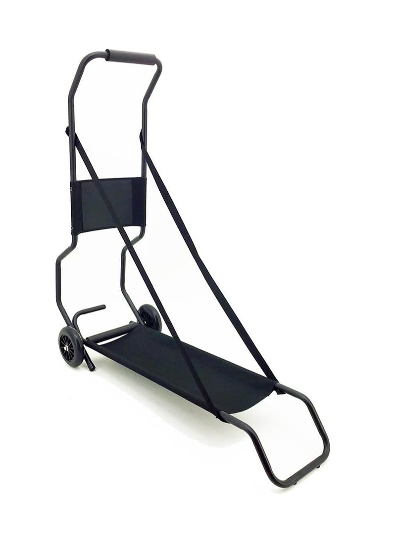 Foldable Wheeled Massage Universal Cart for Massage Table Cart Lightweight Folding Travel Skate with Rubber Wheels & sturdy strap securely Fit all Table Sizes