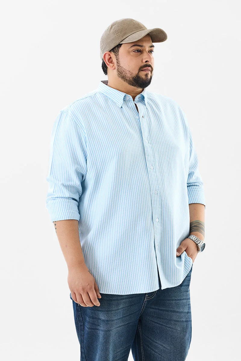 SNITCH 100% Cotton Stripes Plus Size Shirt