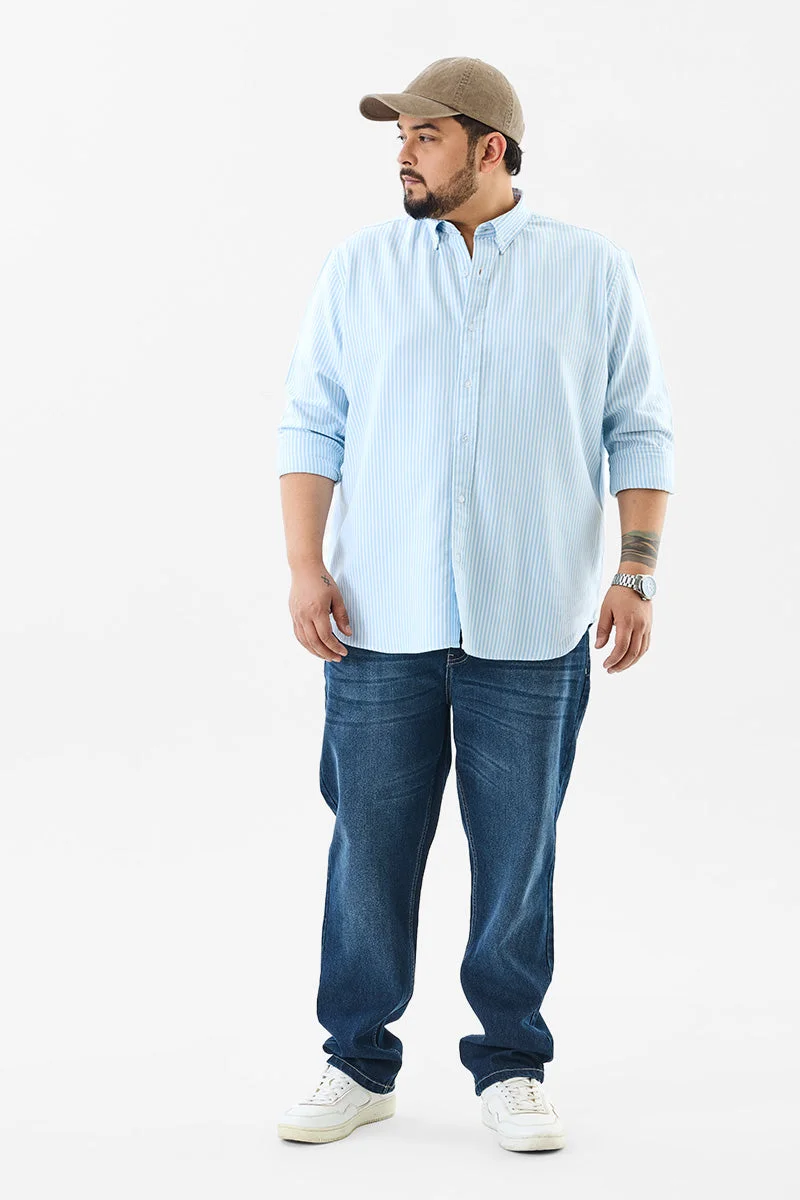 SNITCH 100% Cotton Stripes Plus Size Shirt