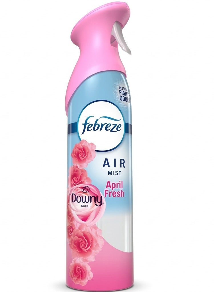 Febreze Air Mist April Fresh Downy Scent 250ml Air Freshener Spray, Odor Eliminator, Long Lasting Room Spray, Fabric Inspired Fragrance for Home Bathroom Bedroom UAE - Image 1