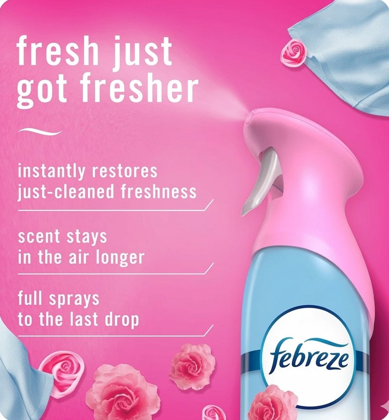 Febreze Air Mist April Fresh Downy Scent 250ml Air Freshener Spray, Odor Eliminator, Long Lasting Room Spray, Fabric Inspired Fragrance for Home Bathroom Bedroom UAE - Image 3