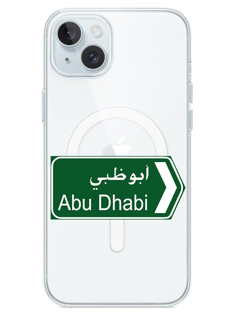 Theodor Magnetic Case for iPhone 15 Plus 6.7-inch Compatible with MagSafe Wireless Charging, Shockproof Phone Bumper Cover abudhabi sign board - Image 1
